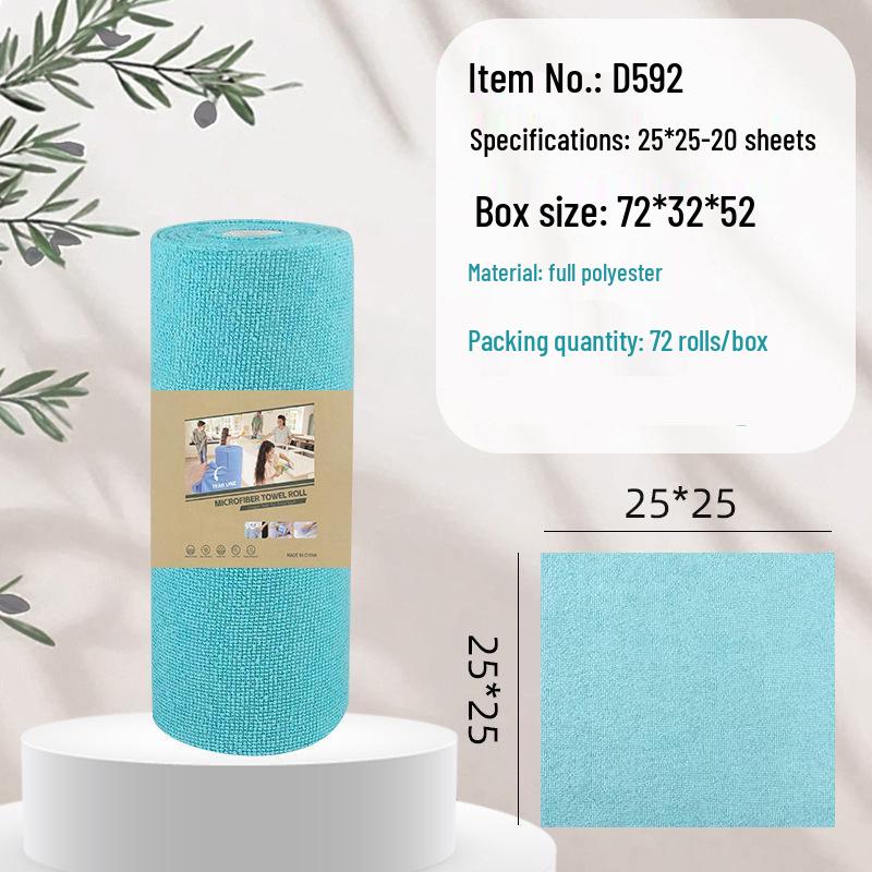 Hand-Tearable, Multi-Functional Kitchen Cleaning Rag: Strong Absorption, Lint-Free, Thick, Disposable.