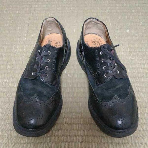 

George Cox × Journal Standard Wingtip Rubber Sole Boots Black 8 / 26.5 UK Leather