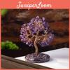 Natural Crystal Wealth Tree Home Decor With Rainbow Colors For Living Room Display