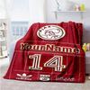 Team Club 2 Personalized Text Blanket Gift Personalized Blanket Warmthful Decor Great for Living Room Office Chair Livingroom Seaside