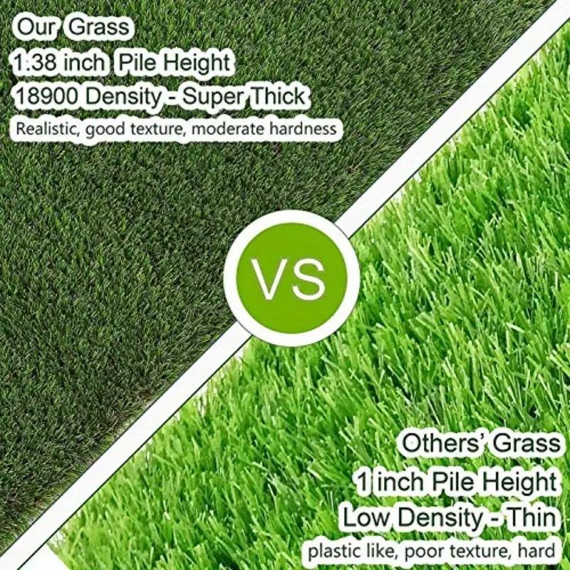 Large Luxury Artificial Grass Mat Durable Thin Synthetic Lawn Fake Turf for Gardens Balconies Patios Hotels And Restaurants