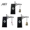 Collectible Holiday Hanging Tag Decorative Ghost Pendant, Iron Bracket Bookshelf Decor, Halloween And Rustic Metal Wall Art Christmas for Indoor