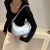 Bowknot Armpit Bag Korean Underarm Bag Luxury PU Leather Y2K Handbag Girls Shoulder Bag Clutch Purse Bolsa Feminina