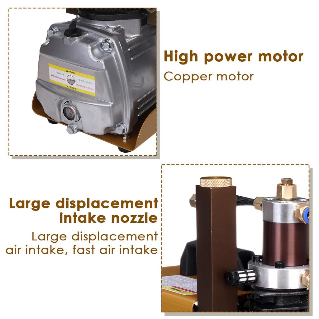 4500PSi 40MPA High Pressure PCP Air Compressor Pump Electric Air Pump Minicooper PCP Pump For Diving Scuba 1800W