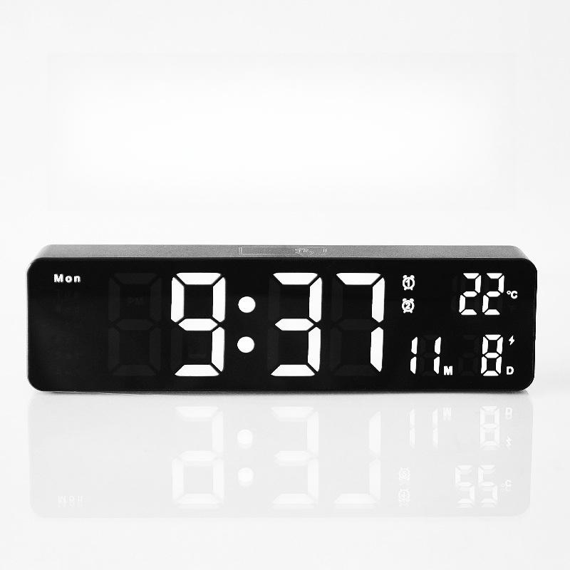 10-inch new simple multi-function wall clock LED clock silently walk multiple alarm clocks 6625D