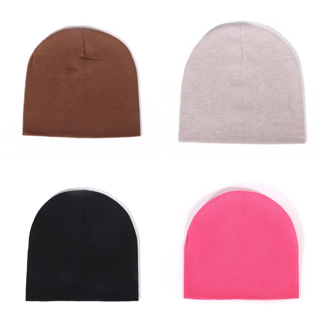 Knitted Hat For Women With Stretchy Polyester Fabric Fall Casual Fashion Accessory For Winter Season