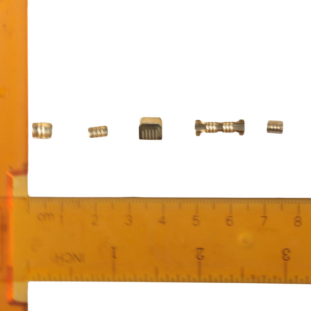 500PCS U Shape Crimp Kit 5 Sizes Wire Connectors Non-Insulated Ring Terminals