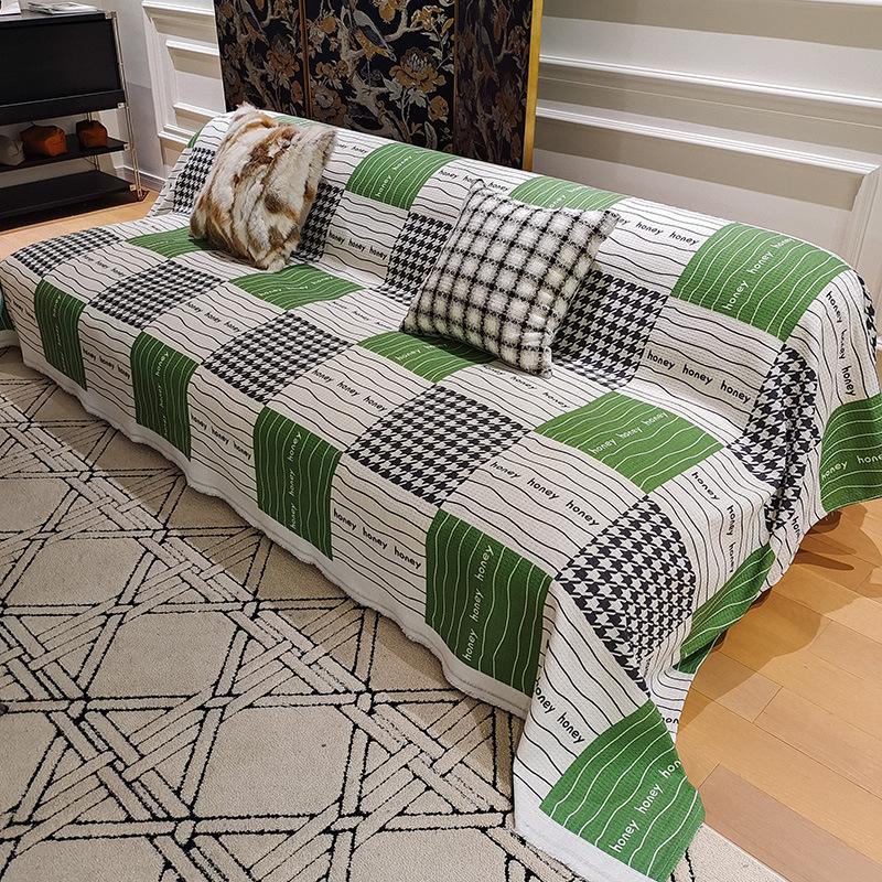 Полотенце для дивана с геометрическим узором — фото 23