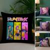 Anime K-Kpop Demon Hunters Pillow Case Short Plush Double-Sided Printing Home Machine Washable In Winter Cushion Cover
