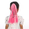 1 pièce Tresses colorées élastiques Filles Perruques Queue de cheval Nouvelles Tresses pour enfants