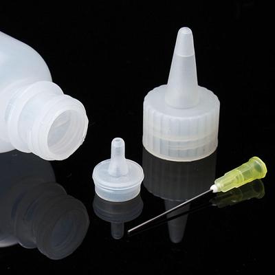 3pcs 50ml Soldering Cleaning Clear Liquid Flux Plastic Hand Bottle Needle Tip Alcohol Oil Dispenser Cleaner DIY
