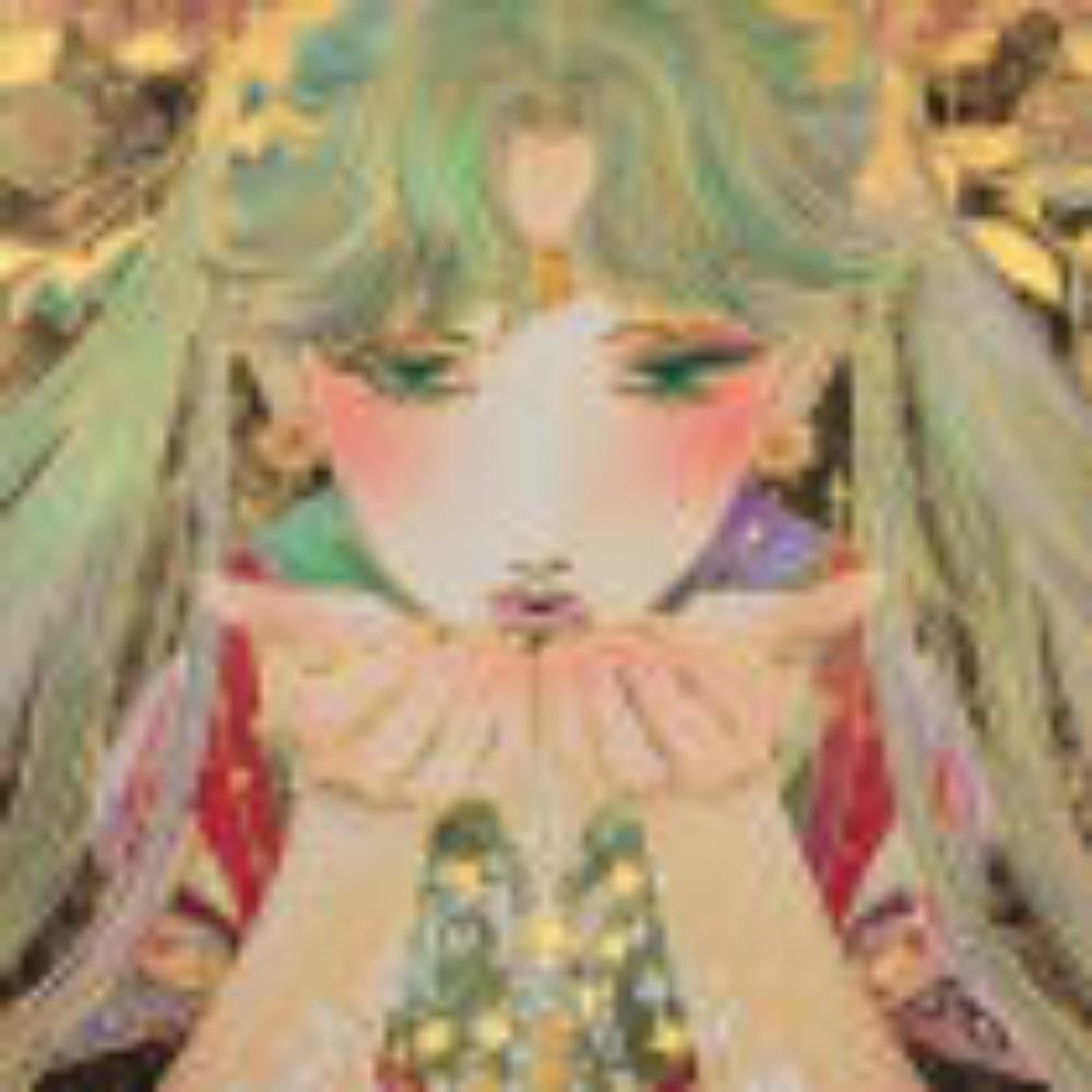 Celestial Moon Guardian Tapestry Wall Art Ethereal Anime Inspired Bedroom Decor Gold Botanical Goddess Fantasy Hanging Display