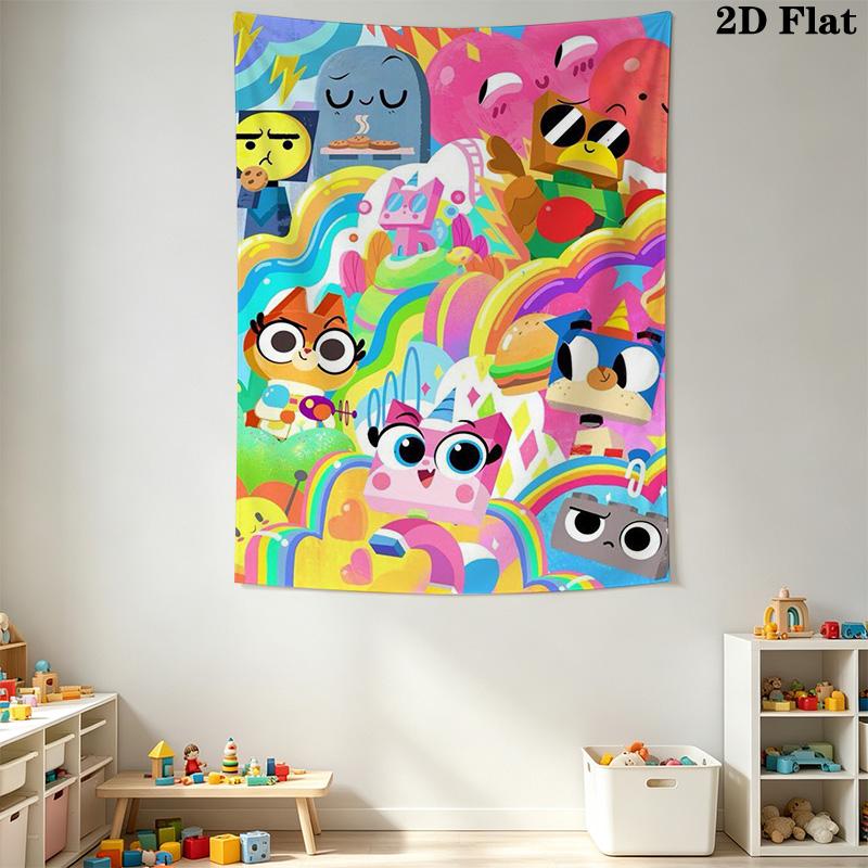 Unikitty Pattern Home Decor Tapestry, Wall Hanging, Decorative RV Wall Cloth.SGT0917150