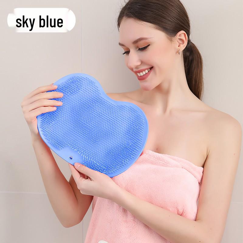 Faule Bad Fußmassage Matte: Fußwasch-, Reibe- und Rückenwaschbürste