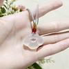 Natural White Ice Jade Chalcedony Agate Cloud Ruyi Peace Lock Pendant Necklace - Ancient Style Light Luxury for Couples