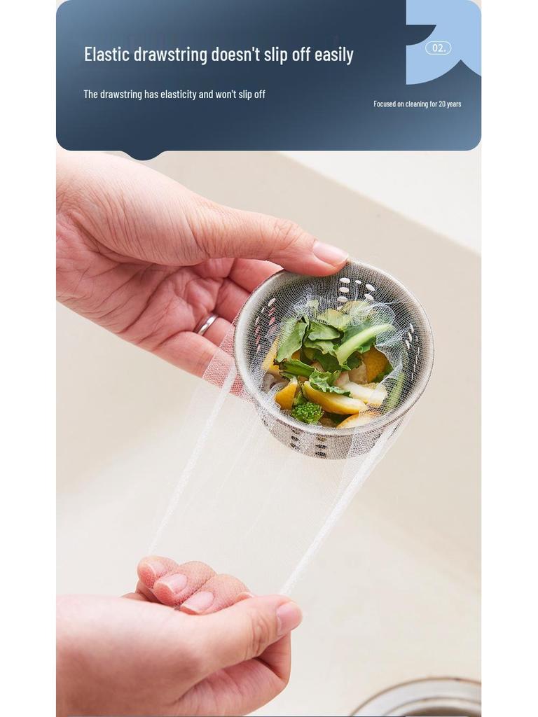 Disposable Kitchen Sink Strainer Basket for Vegetable Washing and Dishwashing