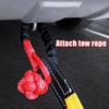 1pc Auto Accessories Car Road Recovery Towing Ropes Protective Sleeve 38000 Lbs Synthetic Fiber Heavy Trailer Pull Strap Shackle