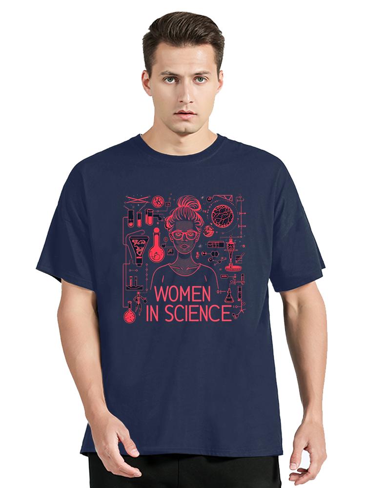 Mens Clothing Women In Science TShirt Funny Science Clothes Street Casual Tops Cotton Tshirt ONeck Fitness T Shirt