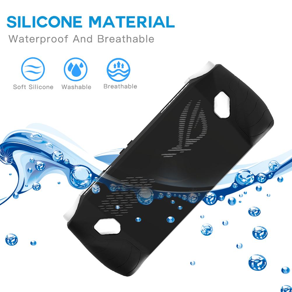 Silicone Console Cover Button Protective Cap Protective Case Cover Non-slip Anti Drop Replacement Accessories for ASUS Rog Ally
