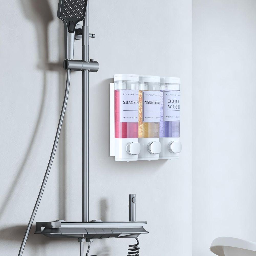 Wall Mounted Shower Soap Dispenser No Drill Conditioner Dispenser  For  Bathroom Hotel