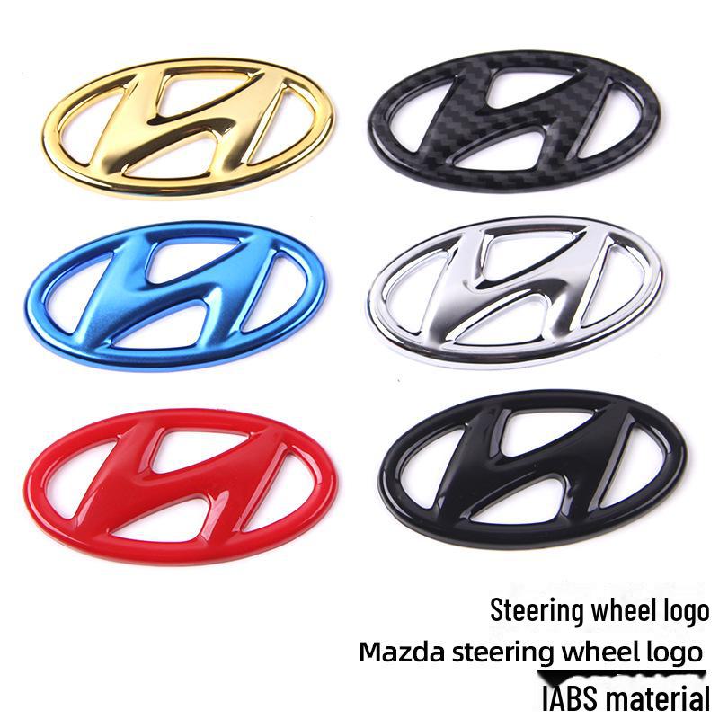 

Наклейка с логотипом на руль Modern Accent Elantra Tucson Silver