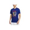 Nike Letter Number Casual Retro Sports Short Sleeve Football Shirt Men tops Deep-Navy DN5162-455