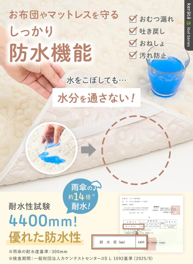 Keratta Fluffy Ibul Baby Waterproof Mattress Dryer Warm Waterproof Sheet for Fall and Elastic Corners Rabbit Pad, Safe, Flannel, Quilted, Winter,