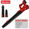 Mamidw 38000RPM Cordless Air Blower 3 in1 Brushless Handheld Leaf jet Turbo Blower Power Tool For Milwaukee 18V Battery