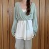 New ArriVals Open Run Women Wrap Style V Neck Long sleeVe Bolero Cardigan