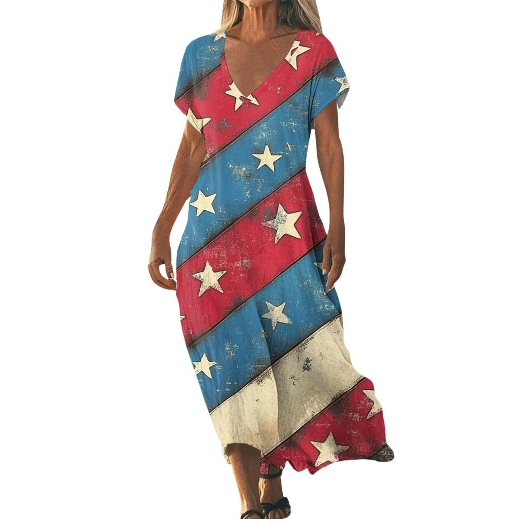 Flag Dress for Women 4Th Of July Dresses for Women Patriotic Dress for Women Dress for Women Flag Dress