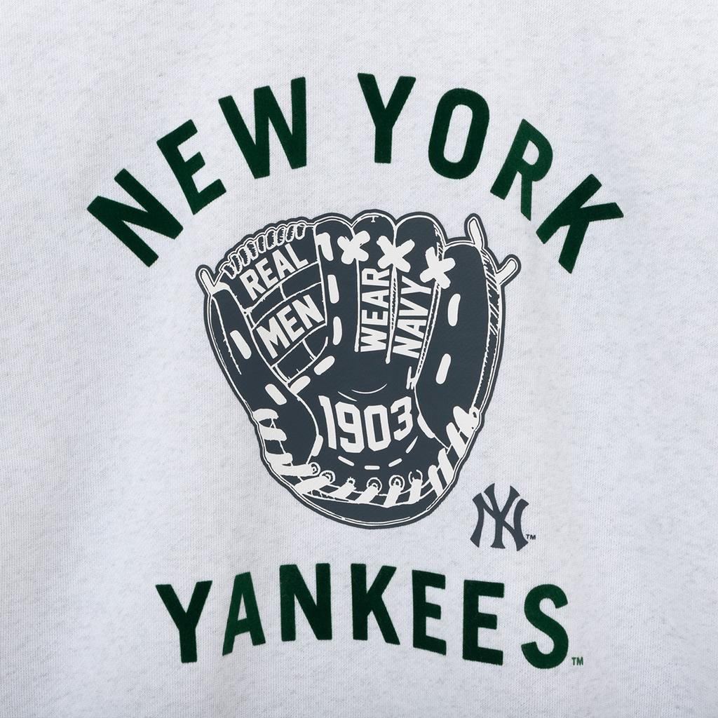 NEW ERA Mlb New York Yankees Glove Sweatshirt Heather Gray 14742040