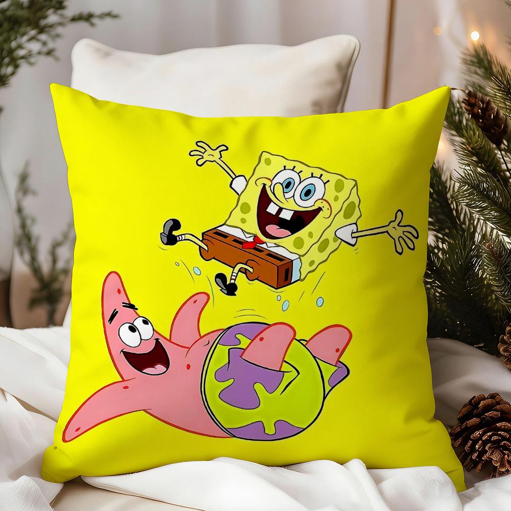 Modern Home Decoration S-Sponge B-Bob Decorative Pillows Personalized Gifts Pillow Cases Covers For Living Room Cushions Cushion