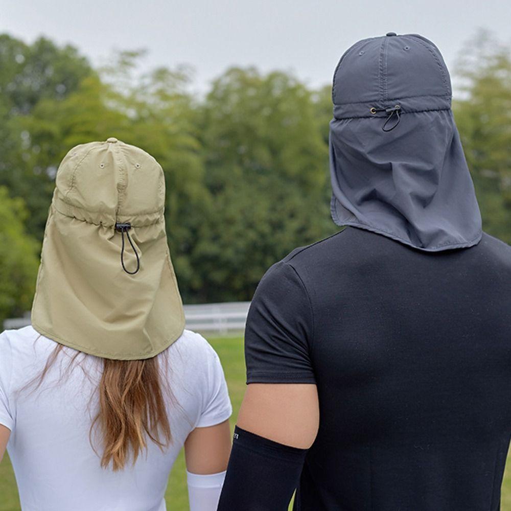 Foldable Summer Sun Cap Face Neck Protection Flap Bucket Hat Travelling Fishing Hat  Outdoor Hiking