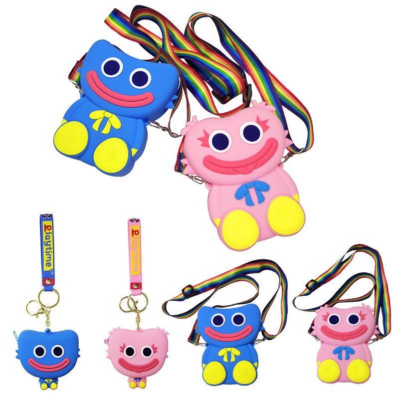Playtime Poppy Huggy Wuggy Kissy Missy Pop It Shoulder Bag Coin Keychain Purse