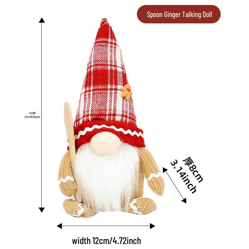 Festive Faceless Old Man Doll: Creative Christmas Decor for Desktop or Window Display