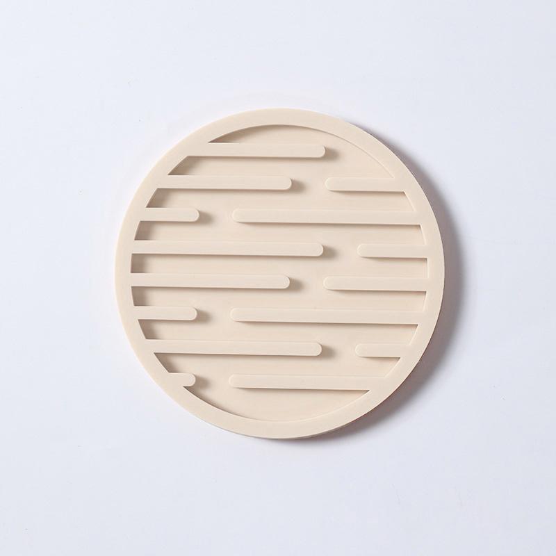 Lebensmittelechter Silikon-Tassenuntersetzer Silikon-Untersetzer Tassenunterlage Rutschfeste Isolierunterlage Tassenmatte Halter für heiße Getränke Haushaltsküchenzubehör