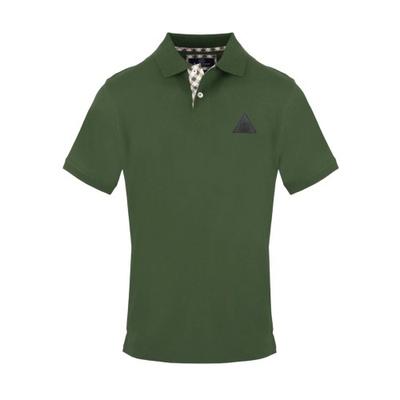 Aquascutum Mens Triangle Logo Collared Polo Shirt