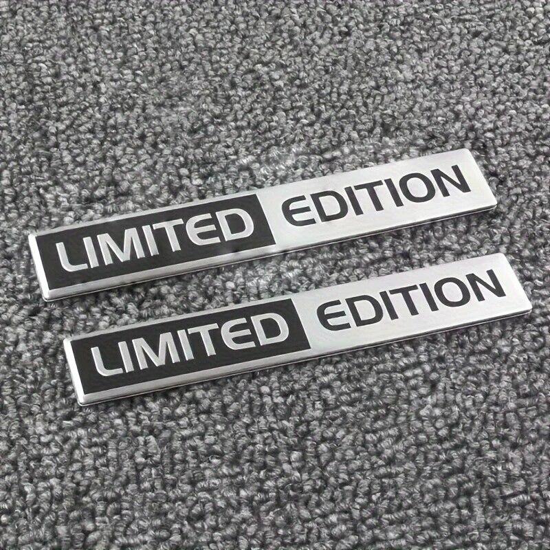 2PCS Metal Limited Edition 3D Car Body Badge Sticker Trunk Fender Emblem Decal Accessorie For Car Motorcycle Bike