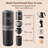 Reisvriendelijke Alles-in-één Koffiezetapparaat - Ingebouwde Molen, Handheld Espressomachine & Mini Pour-Over Kopje voor Thuis en Buiten