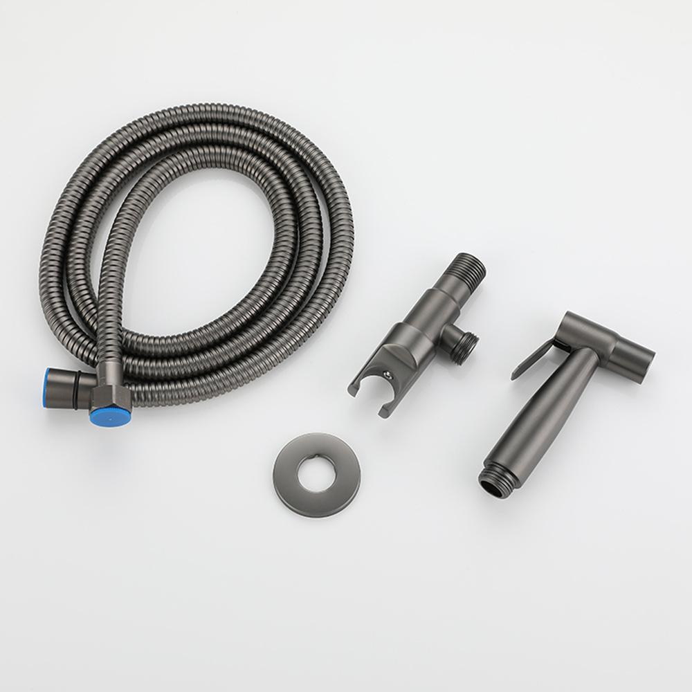 Brushed Gold/Gray 304 Stainless Steel Bidet Faucet Set Douche Kit Hand Held Bidet Sprayer Hand Sprayer Shower Head Self Cleaning