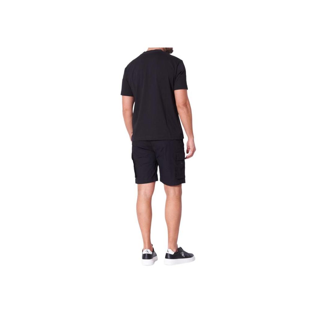 Calvin Klein Logo Print Short Sleeve Crew Neck T-Shirt Men Tops Black J30J327483-BEH