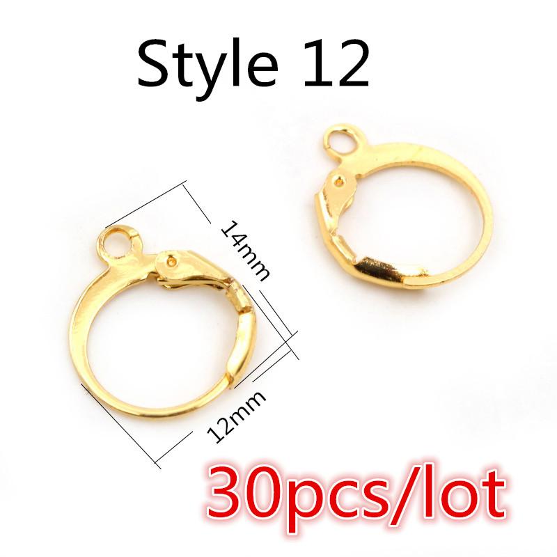  20x17mm Multi Styles Stainless steel DIY Earring Findings Clasps Hooks Jewelry Making Accessories Earwire