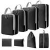 Compressible Travel Storage Bag Set: Large Capacity Suitcase Organizers & Digital Accessories