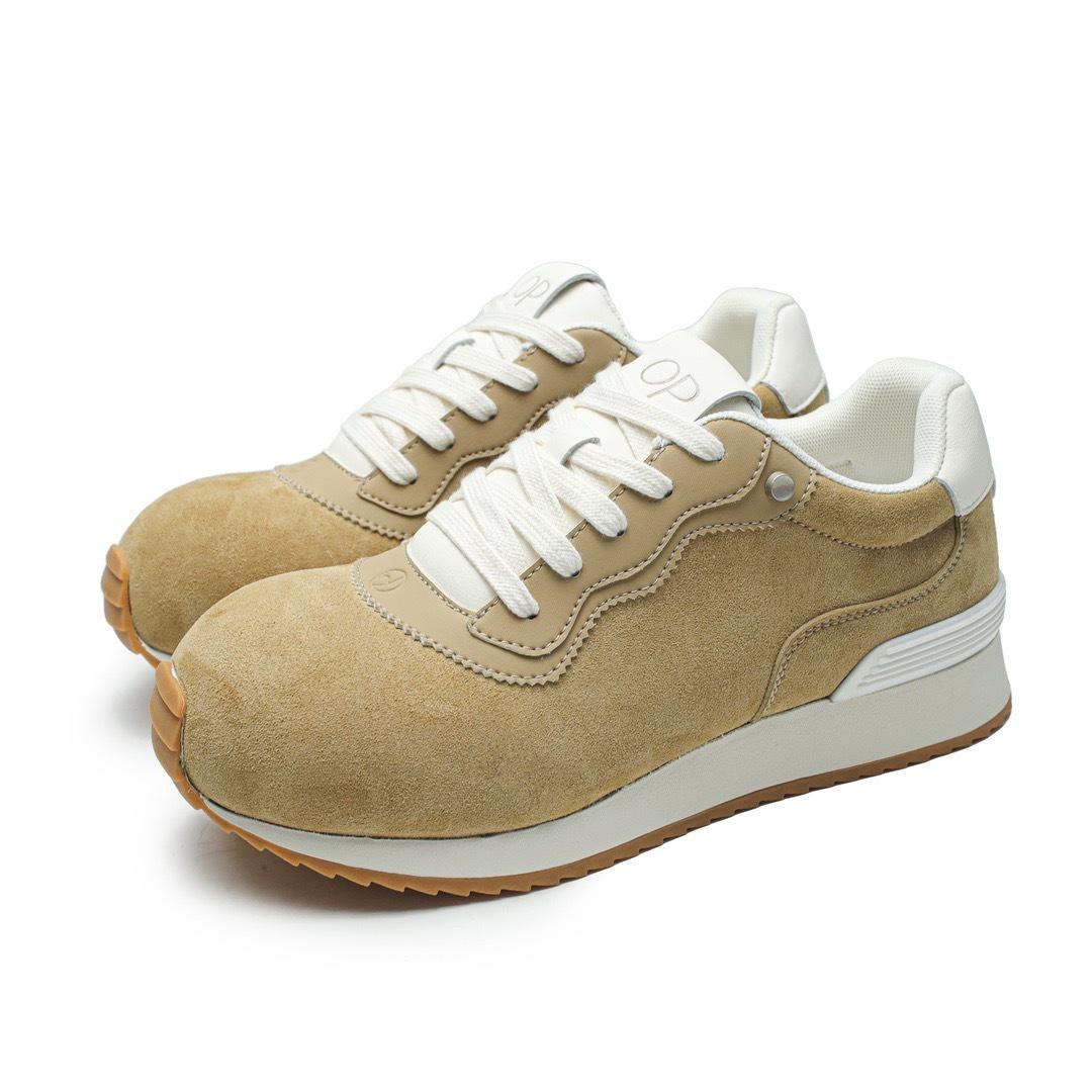 

2024 г. Кроссовки на толстой подошве в мультяшном стиле для мужчин и женщин – повседневные кроссовки на осень/зиму 39 Women бежевый