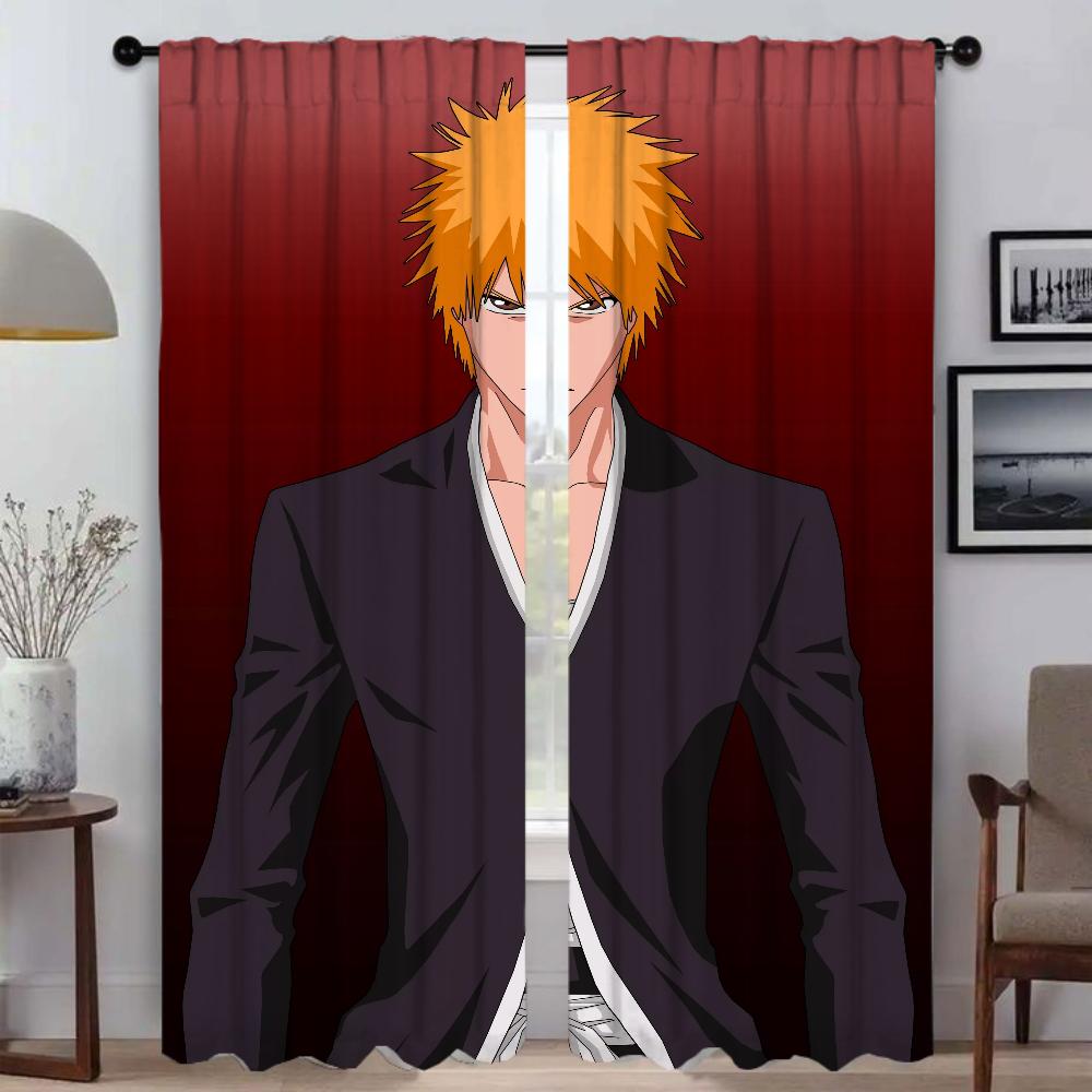 BleachS Curtains for Living Room Curtain for Room 2 Panel Halloween Decoration Shades Partition Home Interior Curtains Kitchen