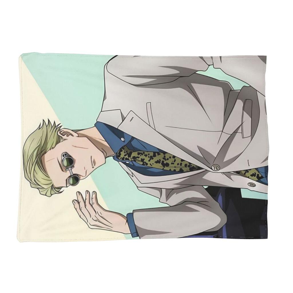 Nanami Kento Jujutsu Kaisen Decke Weiche Warme Flanell Überwurfdecke Tagesdecke für Bett Wohnzimmer Picknick Reisen Zuhause Sofa