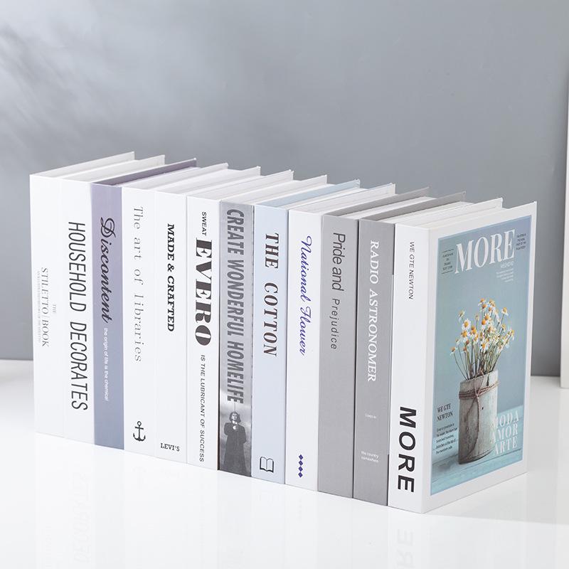 Minimalist Faux Book Decor for Living Room Display