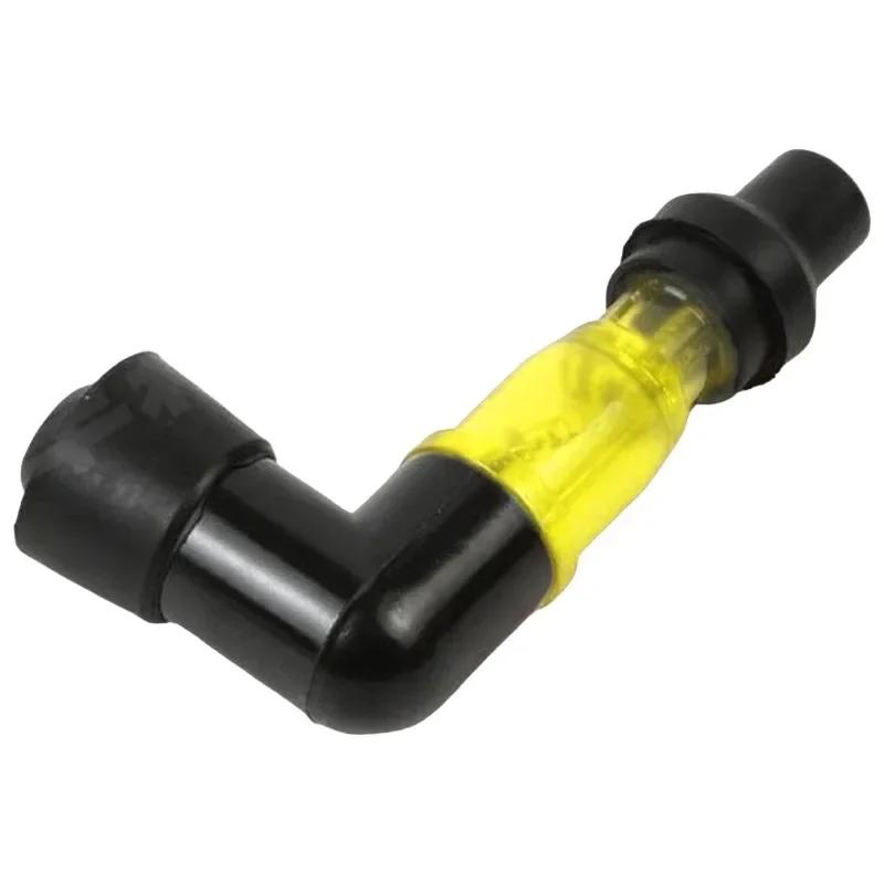 90 Degree Flashing Spark Plug Cap Flash Spark Plug Resistor for Motocross Motorcycle Flash Spark Plug Boot Caps Cover for Most