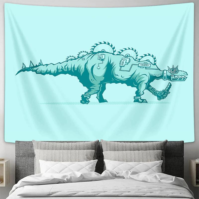 Dinosaur Tapestry Forest Wall Hanging Nature Landscape Home Decor Room Aesthetic Vintage Vaporwave Gothic Bedroom Living Room Ar