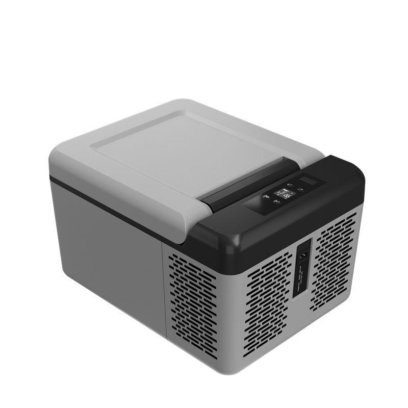 9L/12L Car Refrigerator with 12/24V DC and 110-240V AC Mini Freezer Fridge Cooler for Car, RV, Camping and Home Use 9L